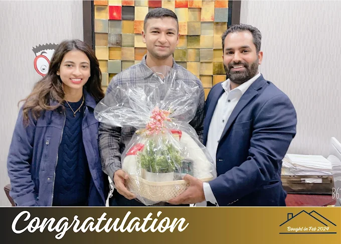 Congratulations from Aman Gaubaria — happy Long Island family
